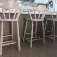 صندلی کانتر چوبی3عددباهم 7تومن