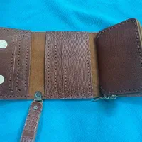 کیف پول چرم بز کارِ دست، خاص و بااصال|کیف، کفش، کمربند|گرگان, |دیوار