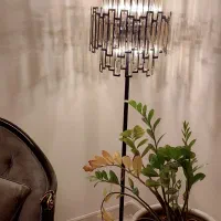 لوستر شامپاینی و شیشه دودی خارجی|لوستر و چراغ آویز|تهران, زعفرانیه|دیوار