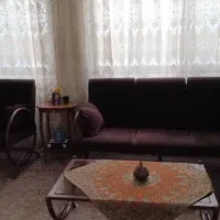 تک مبل راحتی سه نفره پارچه قهوه ای