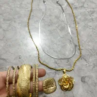 بدلیجات طلاروس گردنبند النگو انگشتر