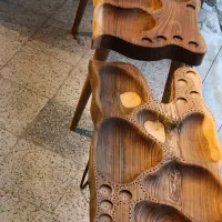 میز مزه . پایه گل . جلو مبلی روستیک