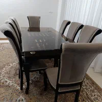 مبل شش نفره با میزغذا خوری هشت نفره|مبلمان خانگی و میز عسلی|اسلامشهر, شهرک الهیه|دیوار