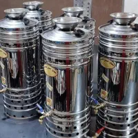 سماور گازی هیئتی بزرگ/مجلسی تمام استیل|سماور، چای‌ساز، قهوه‌ساز|زاهدان, |دیوار