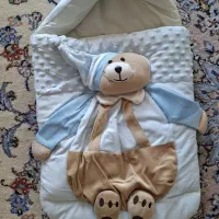 ست کامل طرح خرسی آبی و لحاف و بالش chicoo صورتی|رختخواب، بالش، پتو|تهران, شوش (باغ آذری)|دیوار