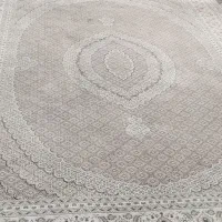 یک جفت فرش نه متری کرم در حد تمیز نخ