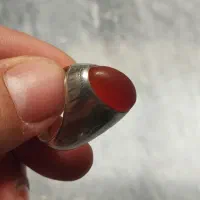 انگشتر عقیق کهنه یمن طوق دار