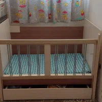 تخت کودک ام دی اف کشودار