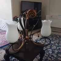 لوستر چوبی ۳ شعله