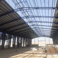 پوشش سقف سوله ساندویچ پنل و توری پشم شیشه ورق خرپا