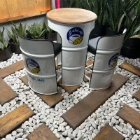 ست میز و صندلی کم جا ( بشکه ای -دو نفره و سه نفره)|کافی‌شاپ و رستوران|هشتگرد, هشتگرد قدیم|دیوار