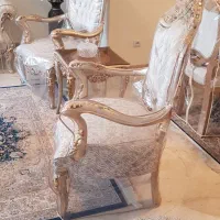 سرویس مبل ۷ نفره و میز و صندلی نهارخوری استیل|مبلمان خانگی و میز عسلی|شیراز, زرگری|دیوار