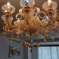 لوستر یخی کریستال|لوستر و چراغ آویز|تهران, زعفرانیه|دیوار