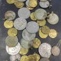سکه پهلوی و مقداری سکه دیگه