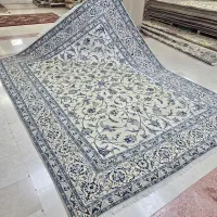 دوعدد فرش ۹ متری نایین/پشم و ابریشم /دستباف افشان|فرش|تهران, ونک|دیوار