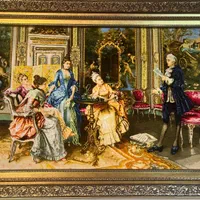 تابلو فرش دستبافت شاعر جوان دستباف تبریز