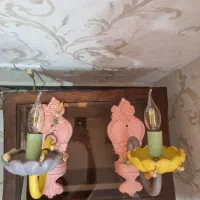 یک لوستر و دو تا دیواری رنگی|لوستر و چراغ آویز|خرمآباد, |دیوار