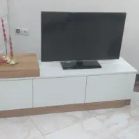 میز تلویزیون چوبی کشویی