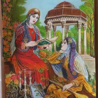 نقاشی دختر شیرازی