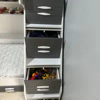 تخت دو طبقه نوجوان|تخت و صندلی بچه|اسلام‌شهر, شهرک صنعتی چیچکلو|دیوار