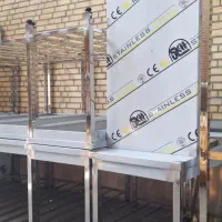 میز کار استیل و ترولی و قفسه استیل آشپزخانه صنعتی|کافی‌شاپ و رستوران|کرج, شهرک نهال و بذر|دیوار