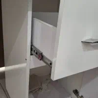 قفسه و میز ام دی اف با نور پردازی زیبا|کتابخانه، شلف، قفسههای دیواری|بروجن, |دیوار