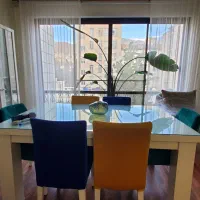 مبلمان راحتی ۷ نفره با میز و میز ناهارخوری ۶ نفره