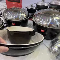 سرویس قابلمه چدن خارجی آرکی رژ کالا نومناسب جهیزیه