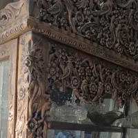 بوفه زیبا با کنده کاریهای پرکار از جنس چوب راش|بوفه، ویترین، کنسول|تبریز, |دیوار