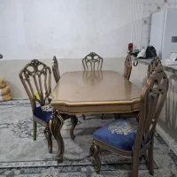 میز 6 نفره سالم  چوب راش