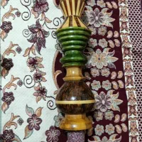 قلیان تنه چوب گردو با روکش آکاژوع حرفه ای|کلکسیون و سرگرمی|پردیس, فاز ۸|دیوار
