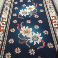 گلیم فرش کناره سرمه ای