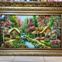 تابلو فرش ابریشم