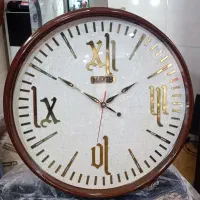 ساعت دیواری حروف یونانی و عدارسایز 48cm در دورنگ