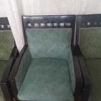 مبل هفت نفره چوبی در حد نو