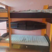 تخت دوطبقه تمام چوب