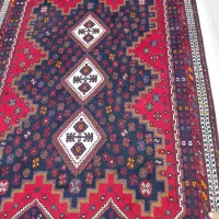 قالی سه کله محلی سیرجان درجه یک