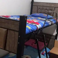 تخت دو طبقه فلزی|تخت و سرویس خواب|گلبهار, شهر جدید گلبهار|دیوار