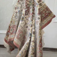 فرش تمام ابریشم دست بافت قم استاد نصیری