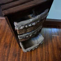 میز کشویی حصیری و چوبی|آب‌چکان و نظم‌دهنده ظروف|قم, دانشگاه قم|دیوار