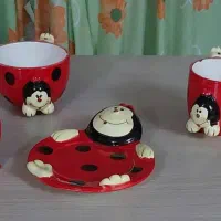 سرویس ۱۲ تکه کفشدوزک خرید از لایف استایل دبی|اسباب و اثاث بچه|کرج, گوهردشت|دیوار