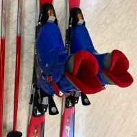 اسکی آلپاین بچه گانه قد ۱۱۸ با بوت و باتوم