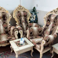 سرویس مبلمان 9 نفره سلطنتی بسیار تمیز|مبلمان خانگی و میز عسلی|مشهد, پورسینا|دیوار