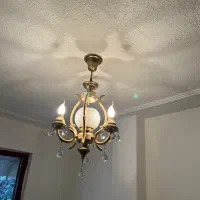 ست کامل لوستر کریستالی کلاسیک (۲بزرگ + ۲کوچک)|لوستر و چراغ آویز|رشت, رشتیان|دیوار