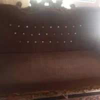 یکدست مبل سلطنتی تمیز ومرتب بامیز وسط شیشه ای سالم|مبلمان خانگی و میز عسلی|گرگان, |دیوار
