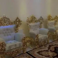 مبل سلطنتی طلایی. طوسی 9 نفره|مبلمان خانگی و میز عسلی|رباطکریم, رباطکریم|دیوار