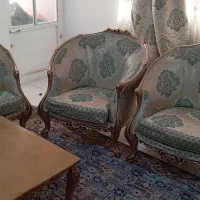 مبلمان کلاسیک 7نفره. جنس استیل چوبی مدل زمرد لگنی|مبلمان خانگی و میز عسلی|تهران, باشگاه نفت|دیوار