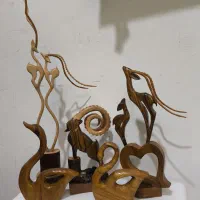 مجسمه و تندیس چوبی|صنایع دستی و سایر لوازم تزئینی|نجف‌آباد, یزدانشهر|دیوار