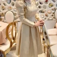 پیراهن مجلسی آستین پفی بسیار شیک .مزونی|لباس|تهران, مختاری|دیوار