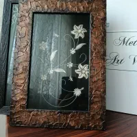 تابلو گل نقره